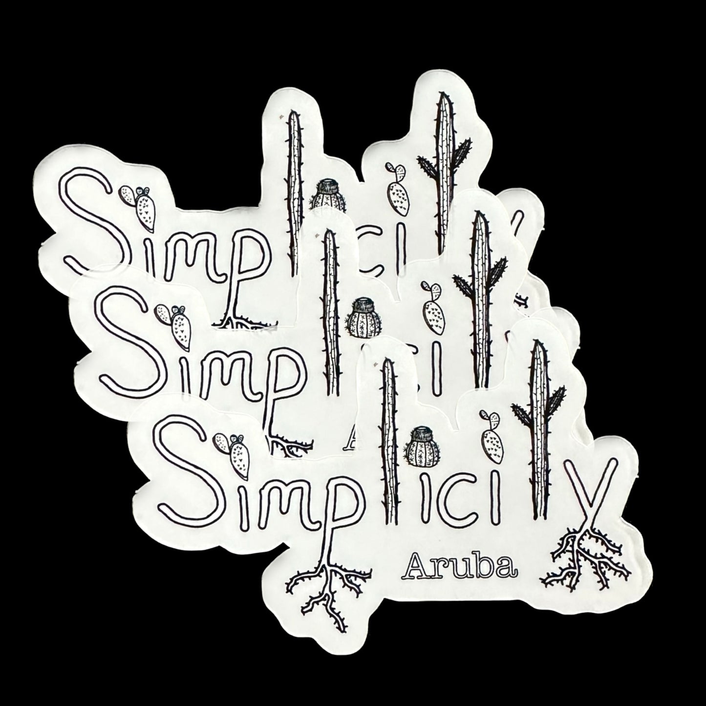 Simplicity Aruba Sticker Set of 3